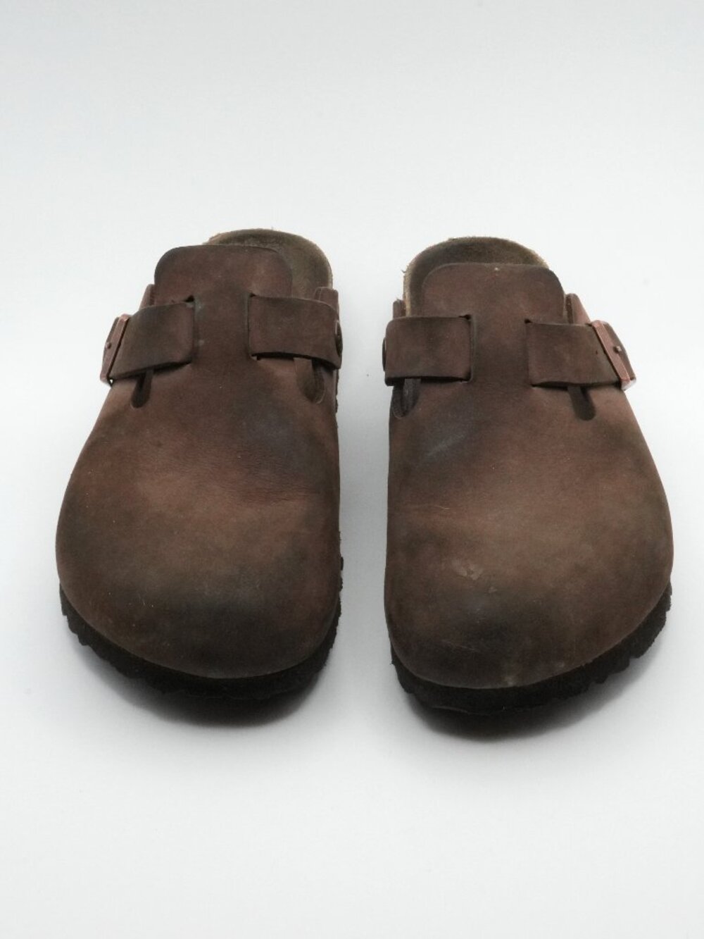 Birkenstock Boston Clogs Habana Brown Oiled Leather Mules Size EU 39 W8 M6